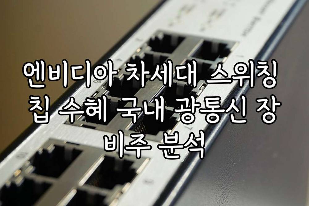 엔비디아 차세대 스위칭 칩 수혜 국내 광통신 장비주 분석