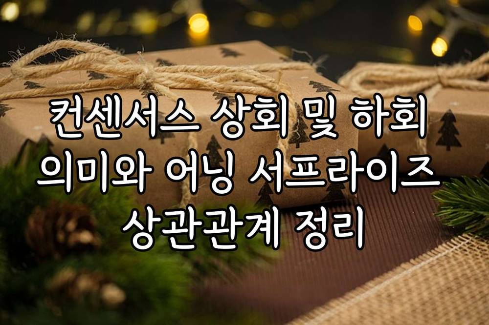 컨센서스 상회 및 하회 의미와 어닝 서프라이즈 상관관계 정리