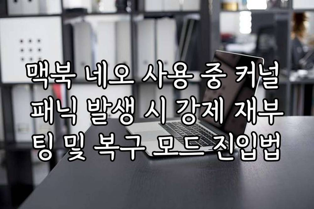 맥북 네오 사용 중 커널 패닉 발생 시 강제 재부팅 및 복구 모드 진입법