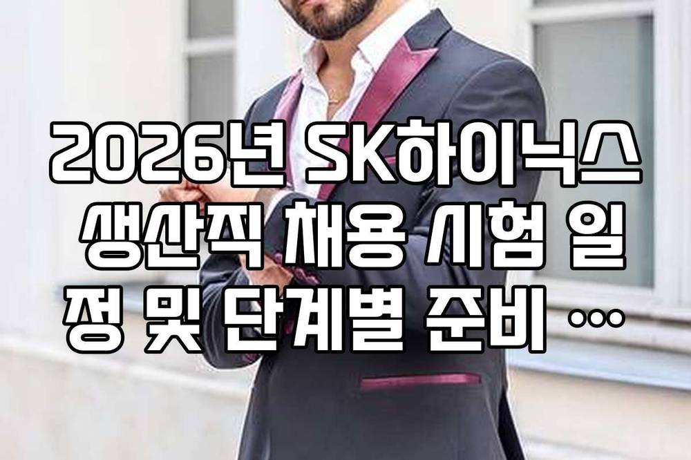 2026년 SK하이닉스 생산직 채용 시험 일정 및 단계별 준비 전략