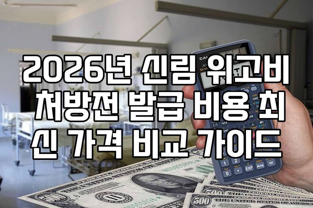 2026년 신림 위고비 처방전 발급 비용 최신 가격 비교 가이드