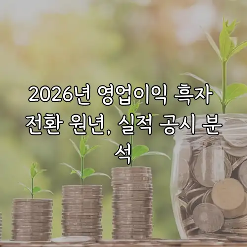 2026년 영업이익 흑자 전환 원년, 실적 공시 분석