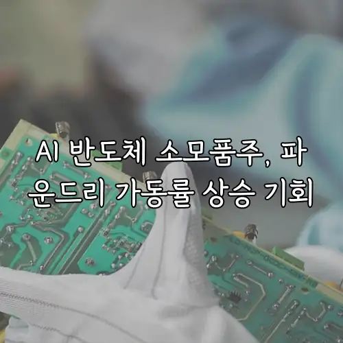 AI 반도체 소모품주, 파운드리 가동률 상승 기회