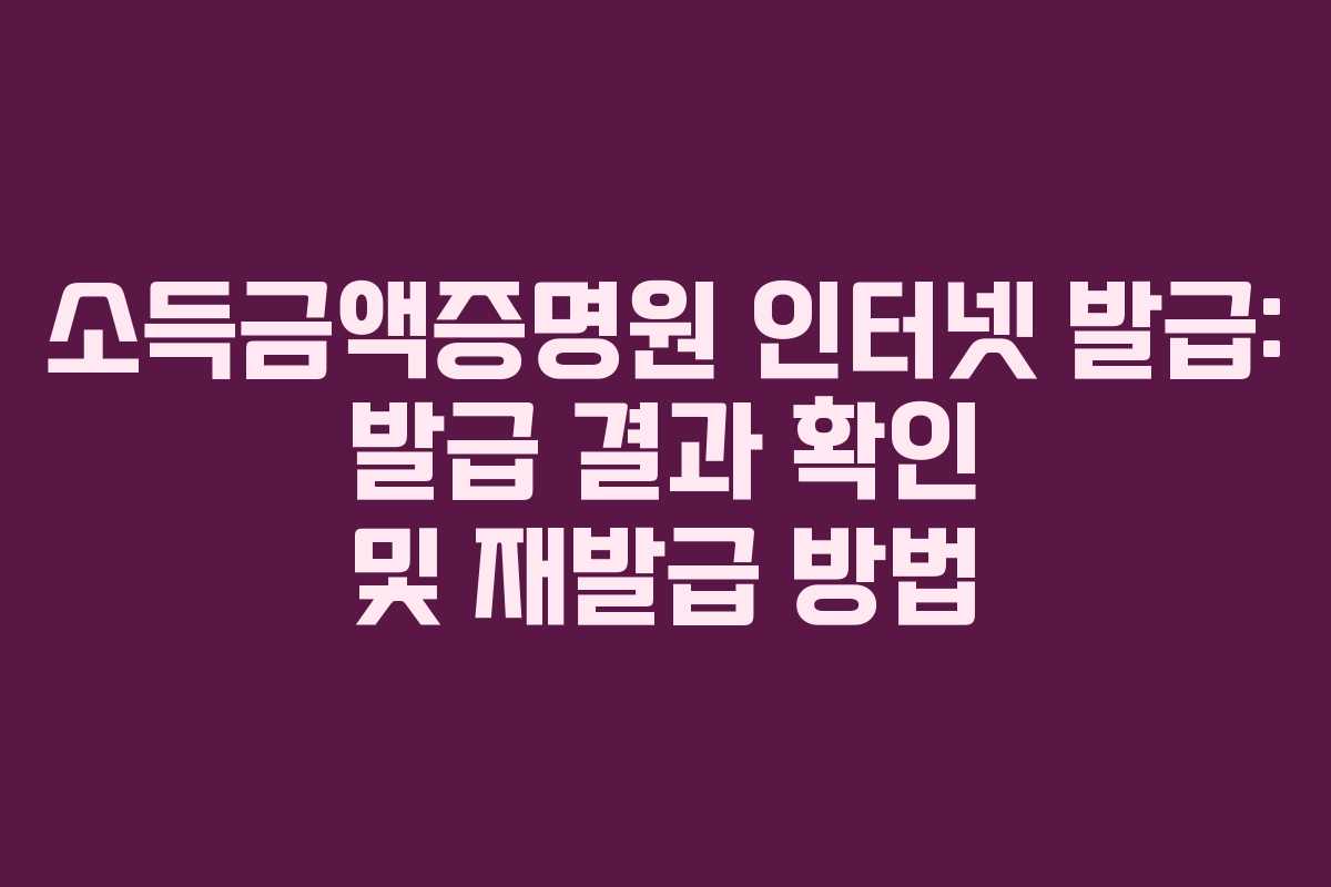 소득금액증명원-인터넷-발급-발급-결과-확인-및-재발급-방법
