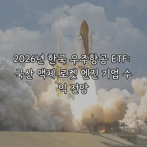 2026년 한국 우주항공 ETF: 국산 액체 로켓 엔진 기업 수익 전망