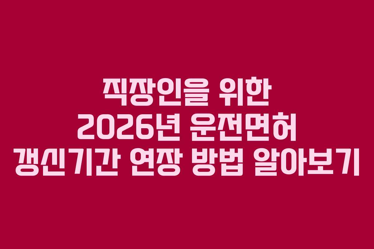 직장인을-위한-2026년-운전면허-갱신기간-연장-방법-알아보기